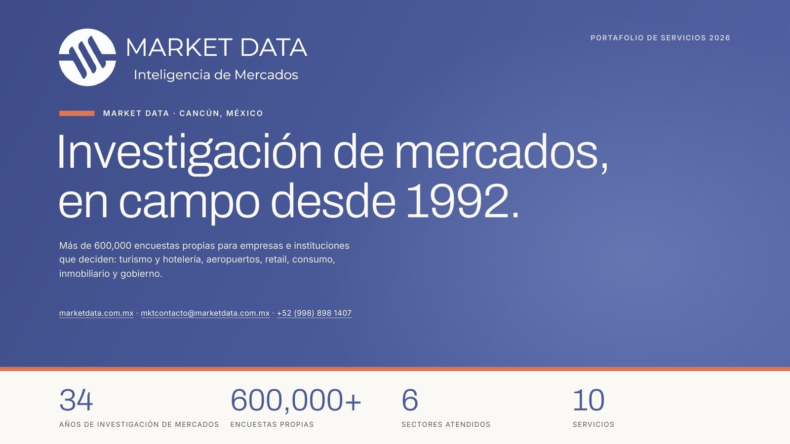 Portafolio de servicios 2026, portada